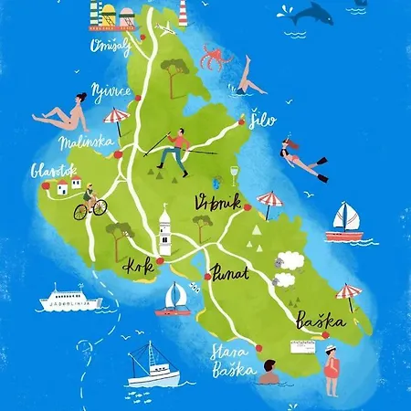 Mali Val Apartman Punat